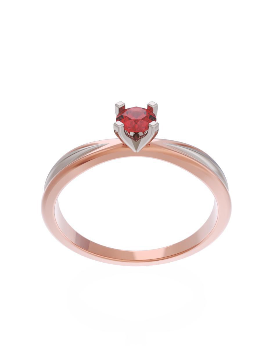 Anillo de compromiso 14 k Eternidad 2