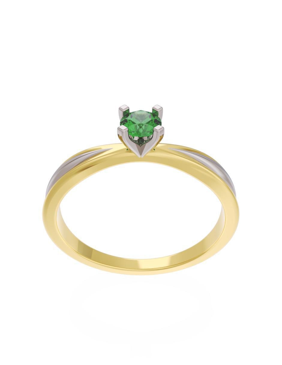 Anillo de compromiso 14 k Eternidad 3