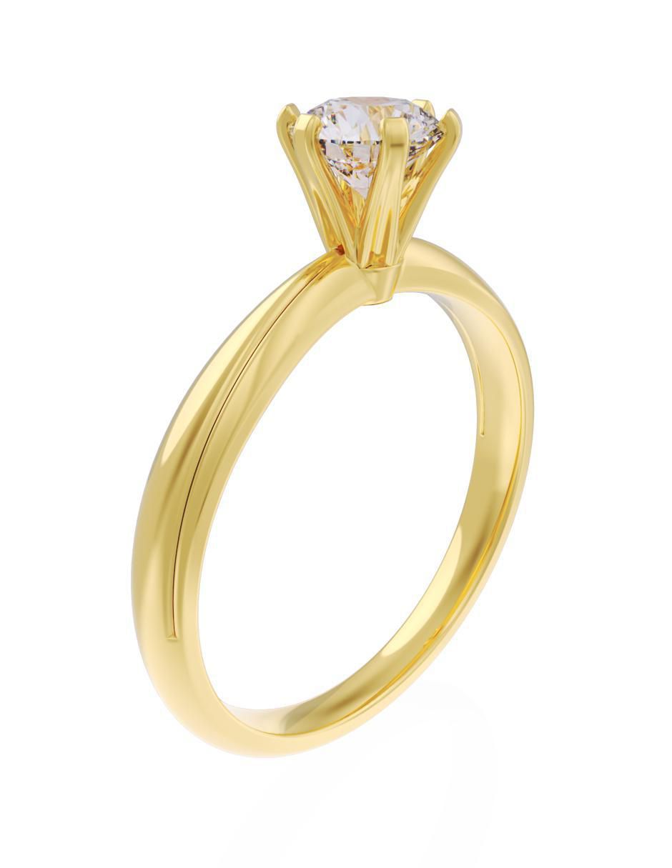 Anillo de compromiso 14 k Eternidad 3