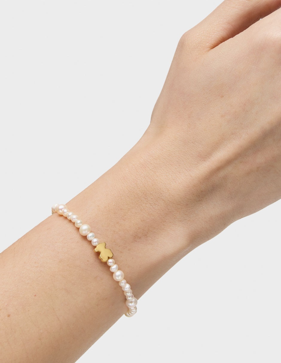 Pulsera Tous de oro amarillo 18 k Sweet Dolls con acabado brillante