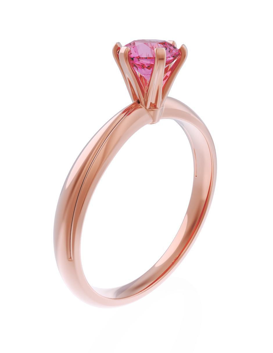 Anillo de compromiso 14 k Eternidad 3