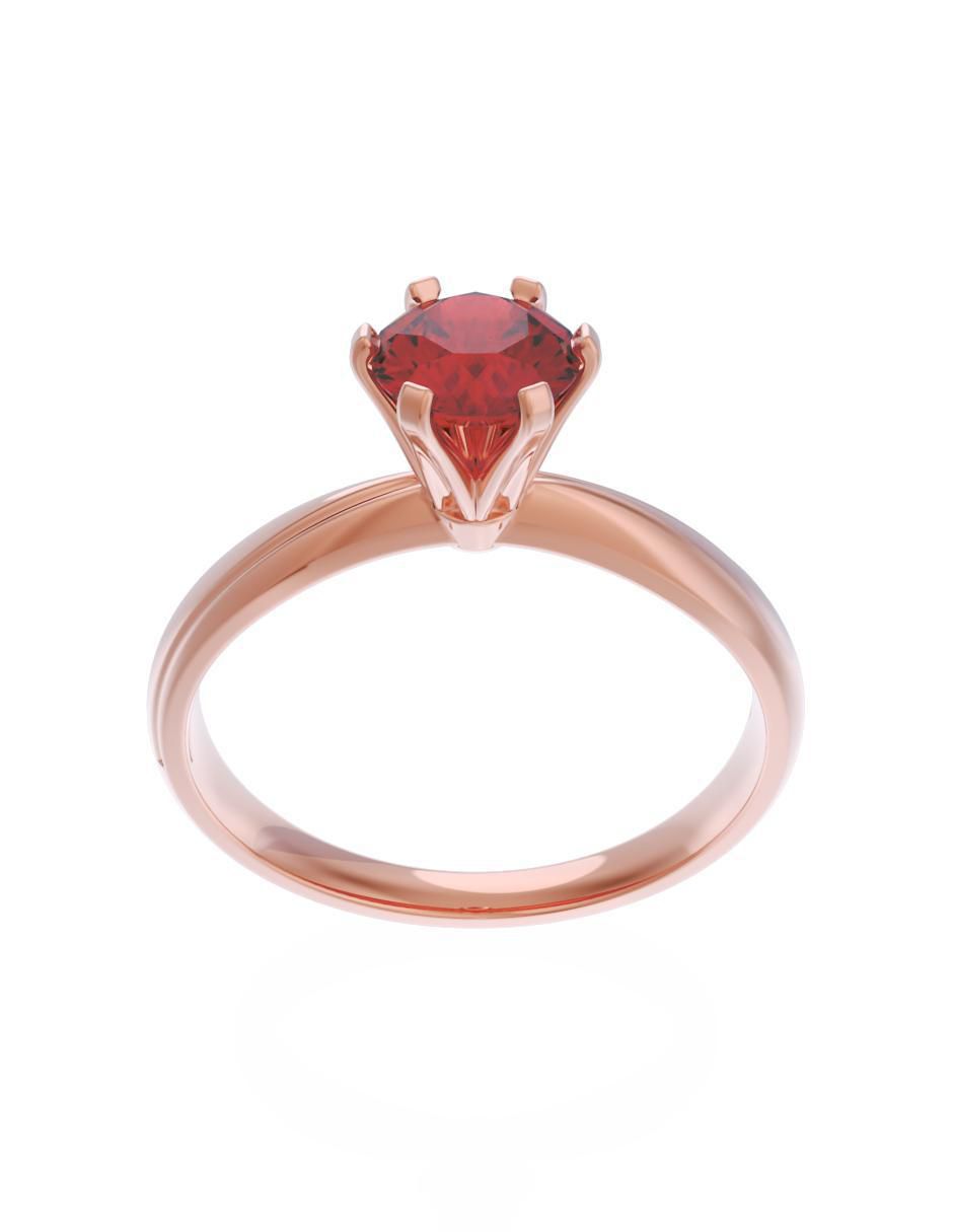 Anillo de compromiso 14 k Eternidad 2
