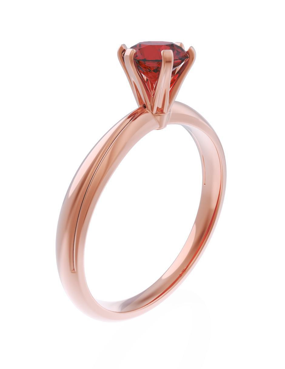 Anillo de compromiso 14 k Eternidad 3