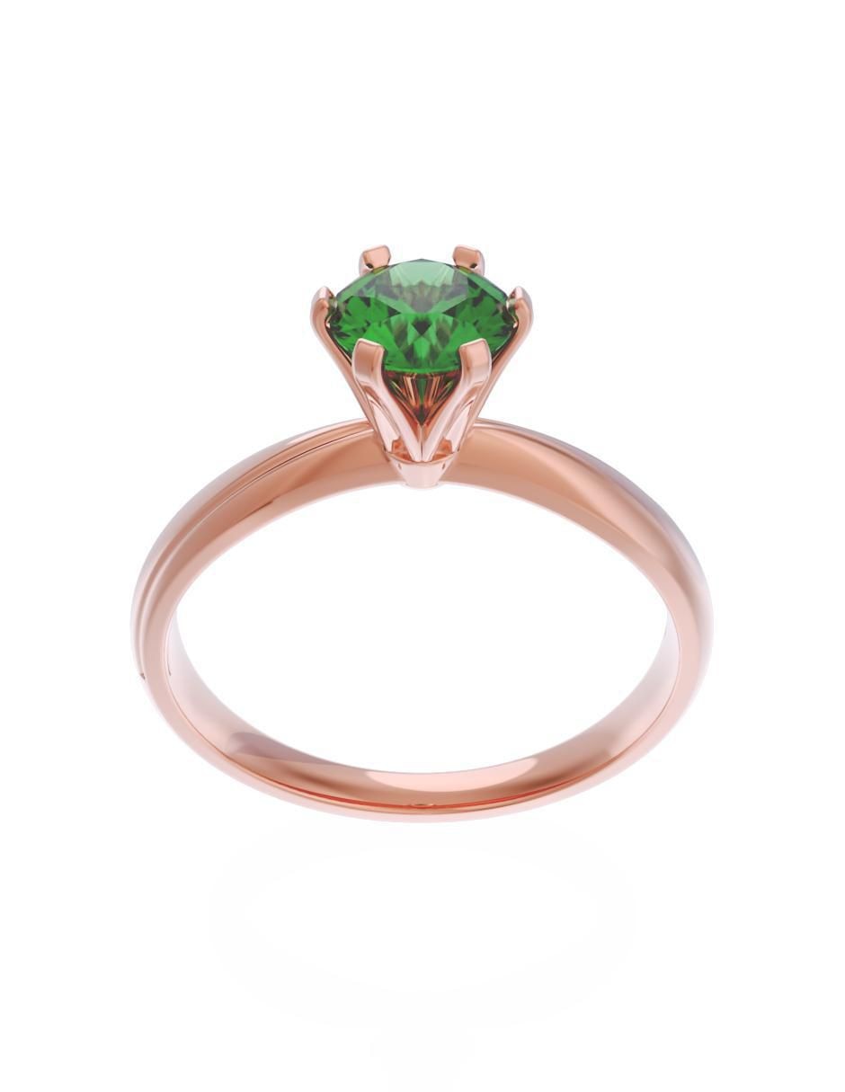 Anillo de compromiso 14 k Eternidad 2