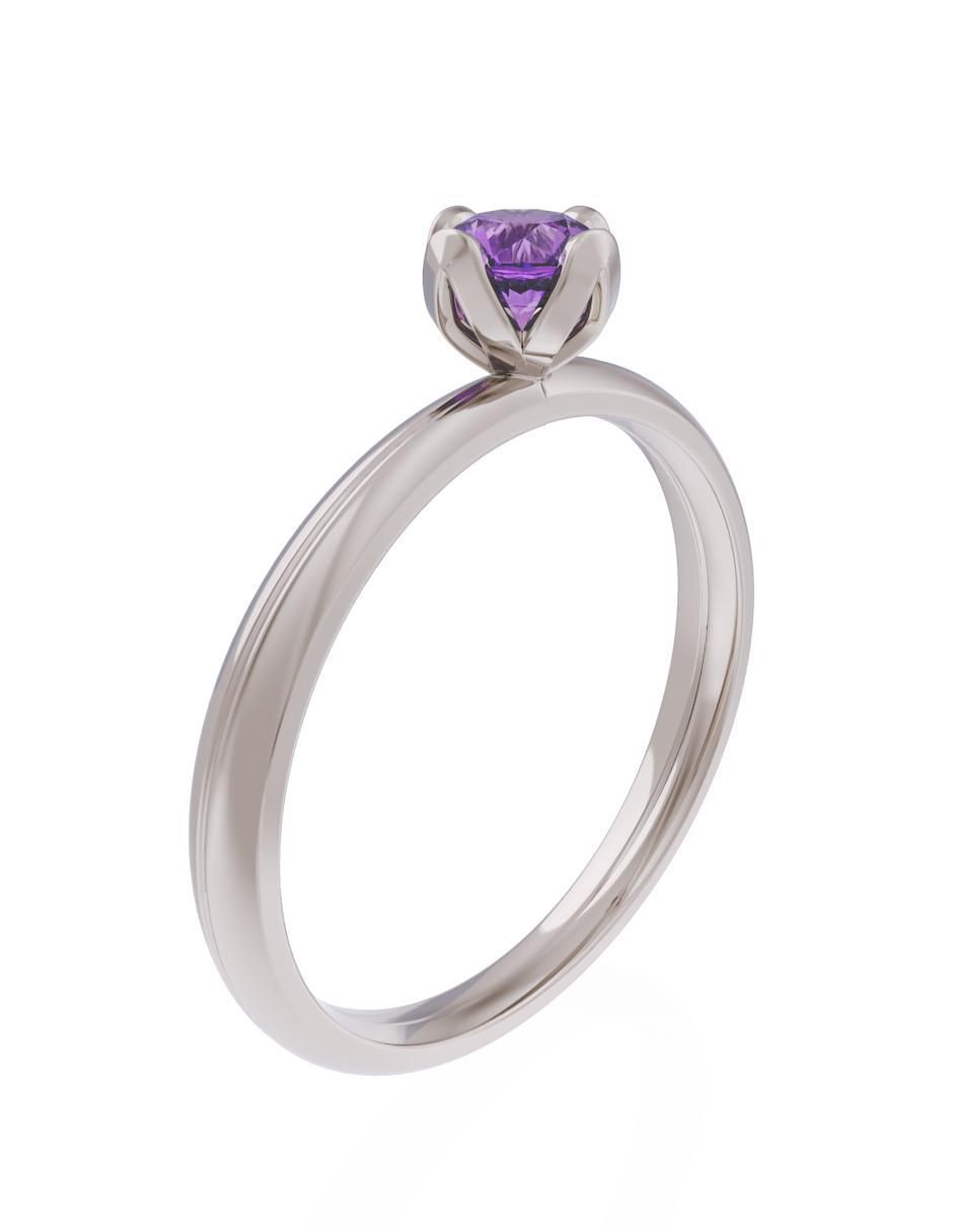 Anillo de compromiso 14 k Eternidad 3