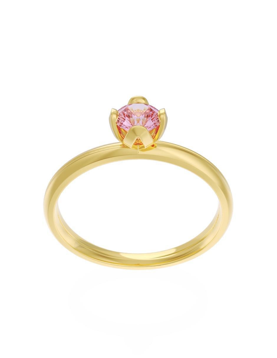 Anillo de compromiso 14 k Eternidad 3