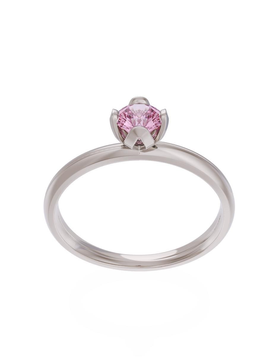 Anillo de compromiso 14 k Eternidad 2