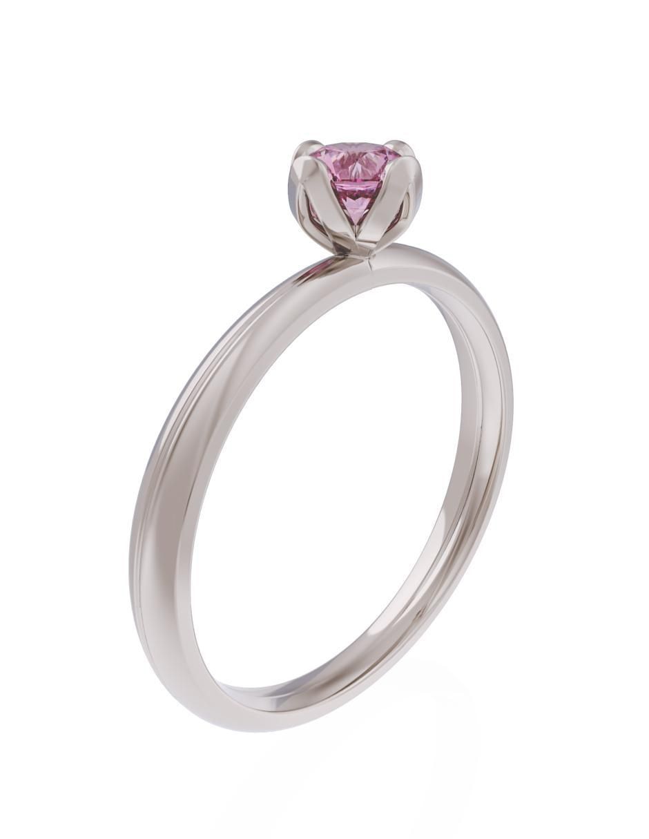 Anillo de compromiso 14 k Eternidad 3