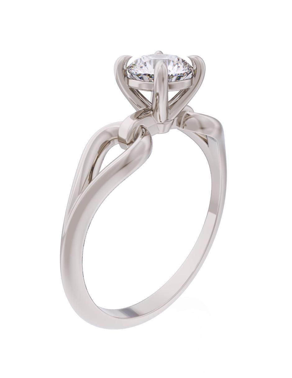 Anillo de compromiso 14 k Eternidad 3