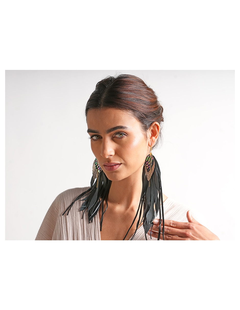 Aretes de pluma 2