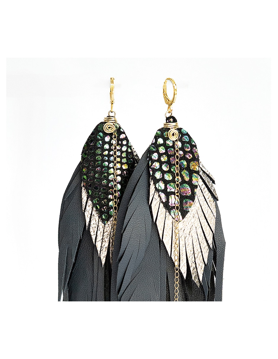 Aretes de pluma 4