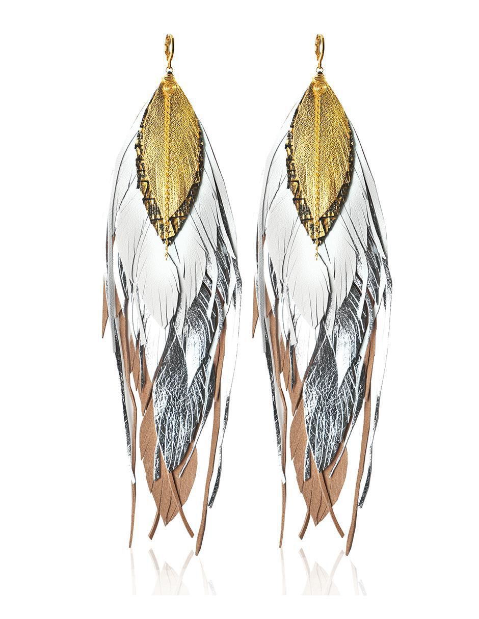 Aretes de pluma