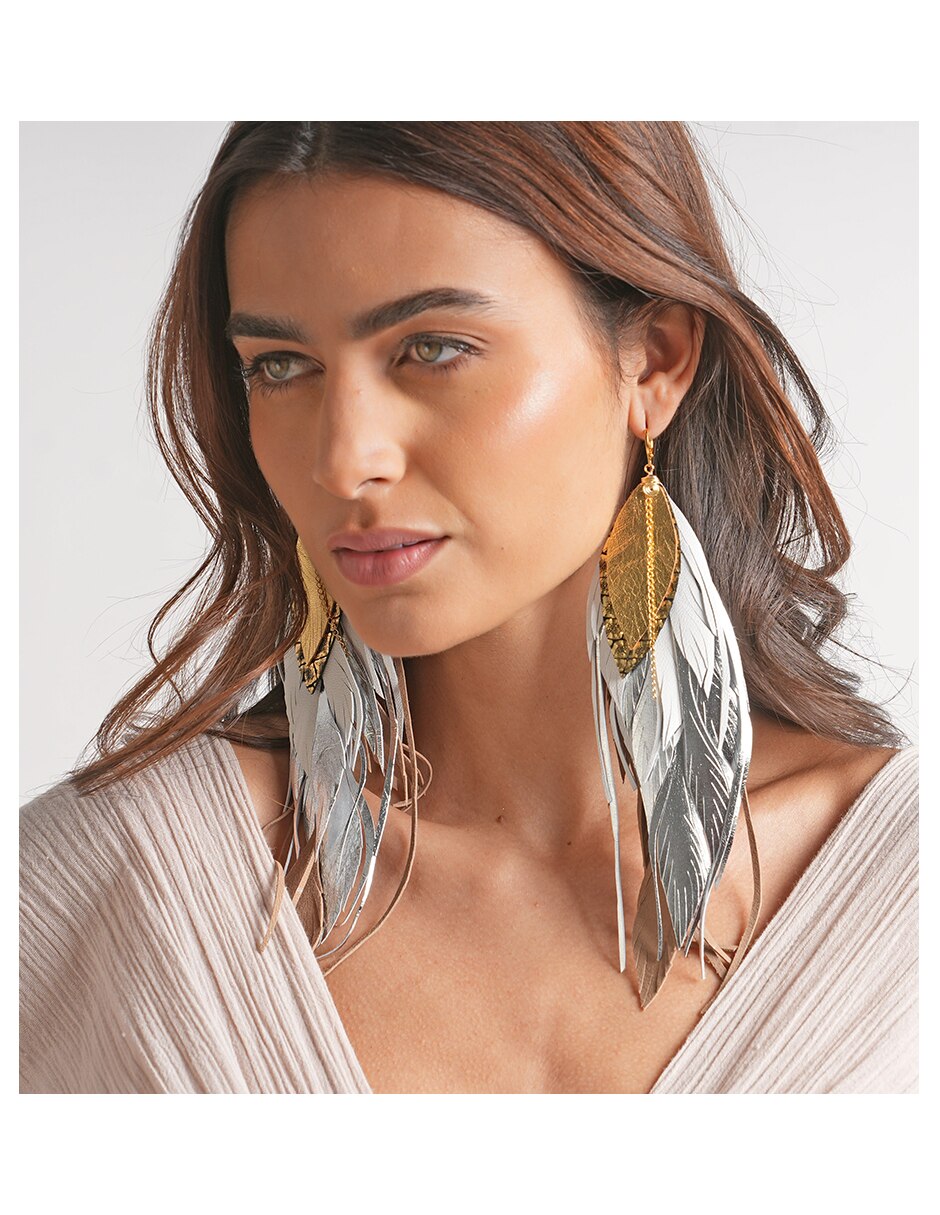 Aretes de pluma 2