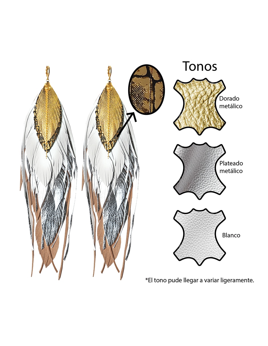 Aretes de pluma 3