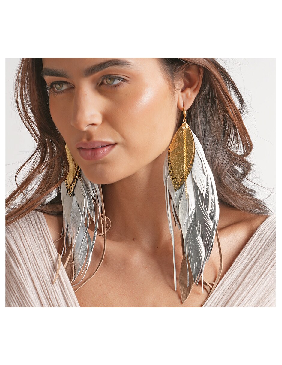 Aretes de pluma 5