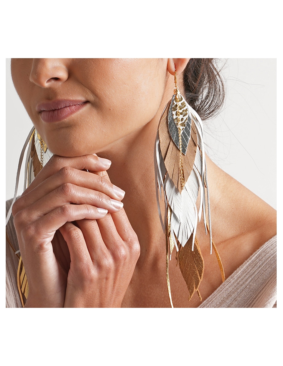 Aretes de pluma 2