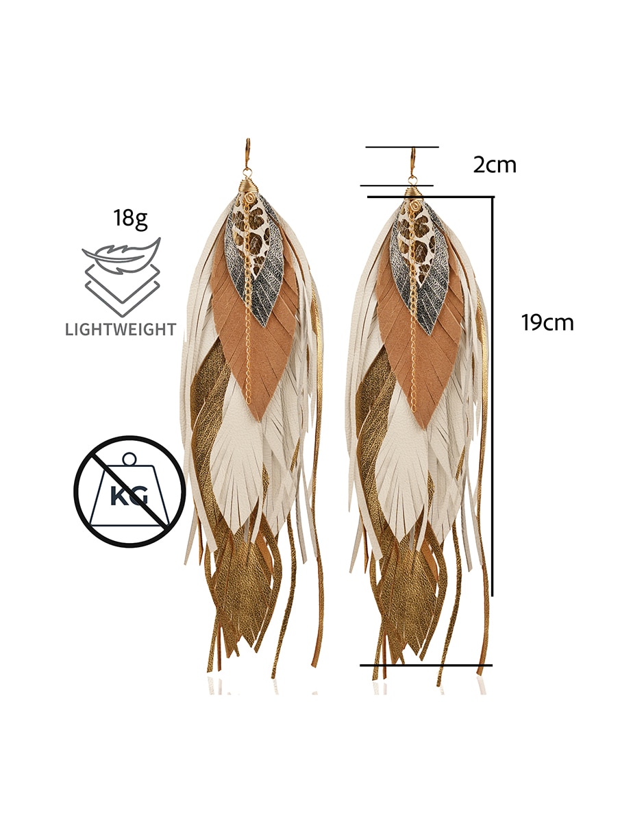 Aretes de pluma 7