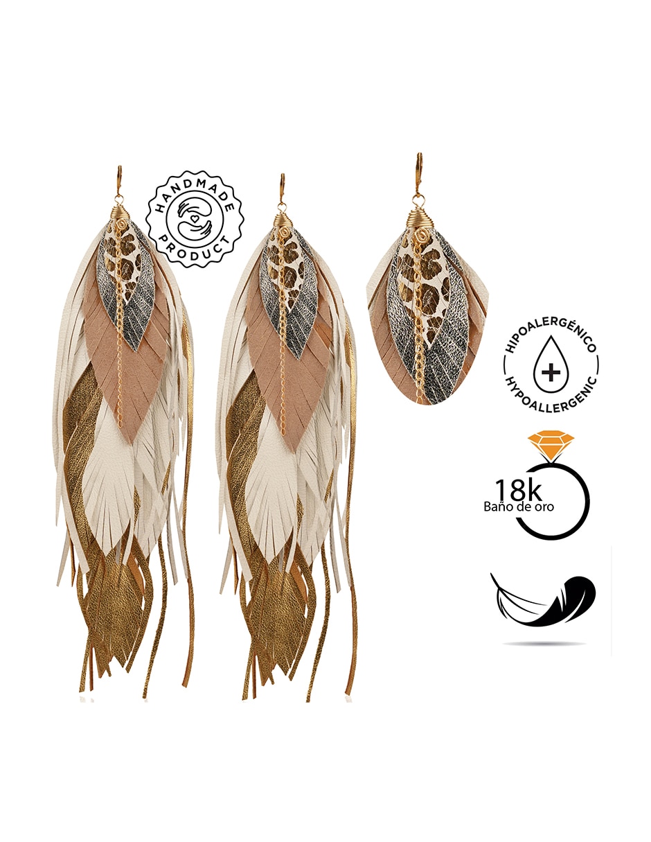 Aretes de pluma 4