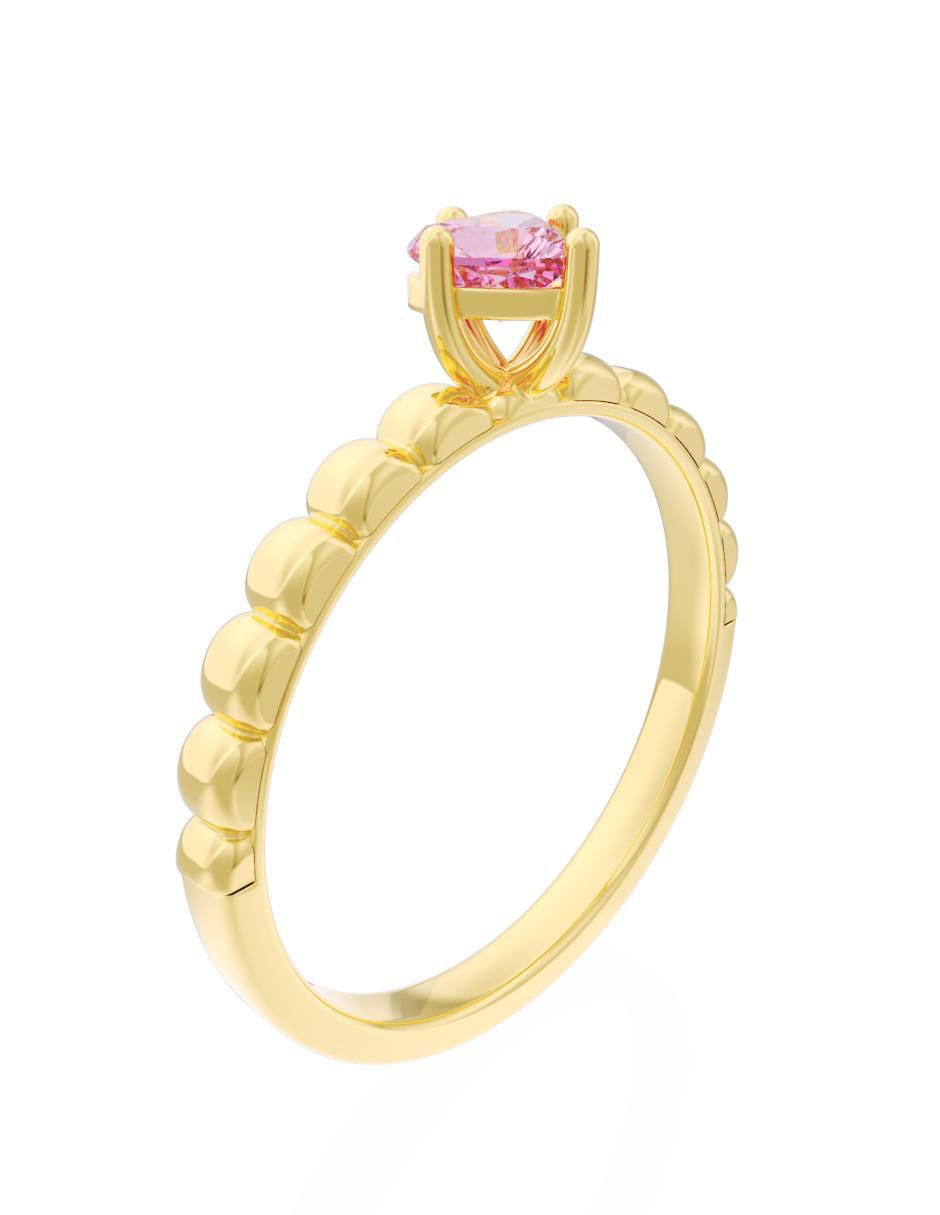Anillo de compromiso 14 k Eternidad 2