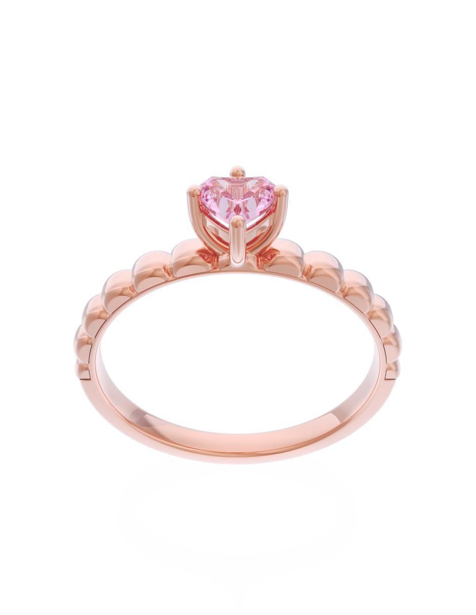 Anillo de compromiso 14 k Eternidad 2