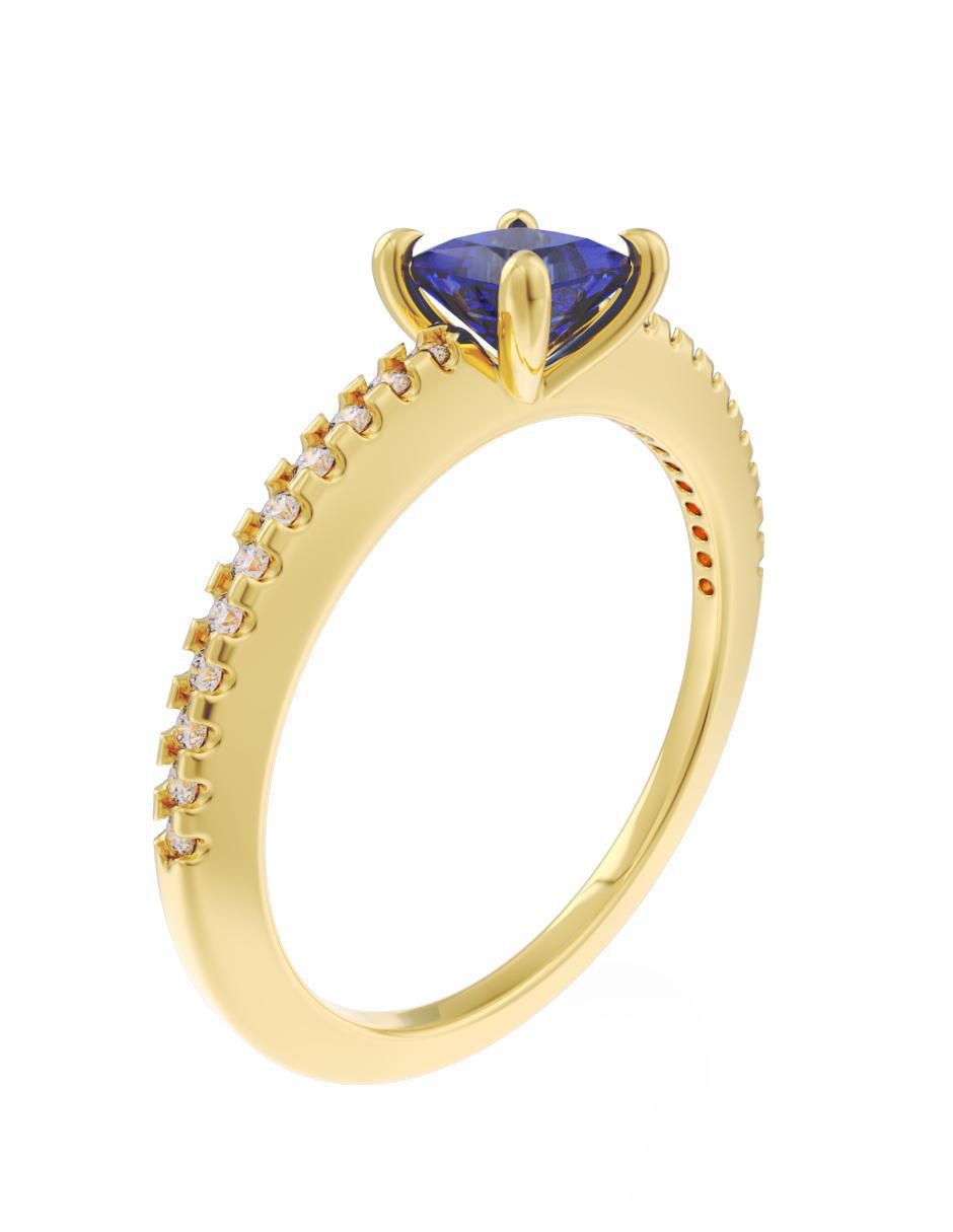 Anillo de compromiso 10 k Eternidad 2