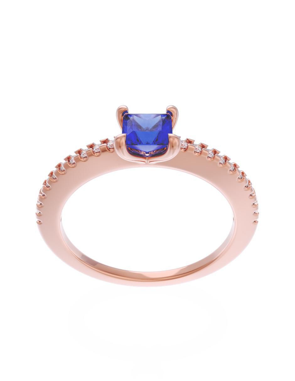 Anillo de compromiso 10 k Eternidad 2