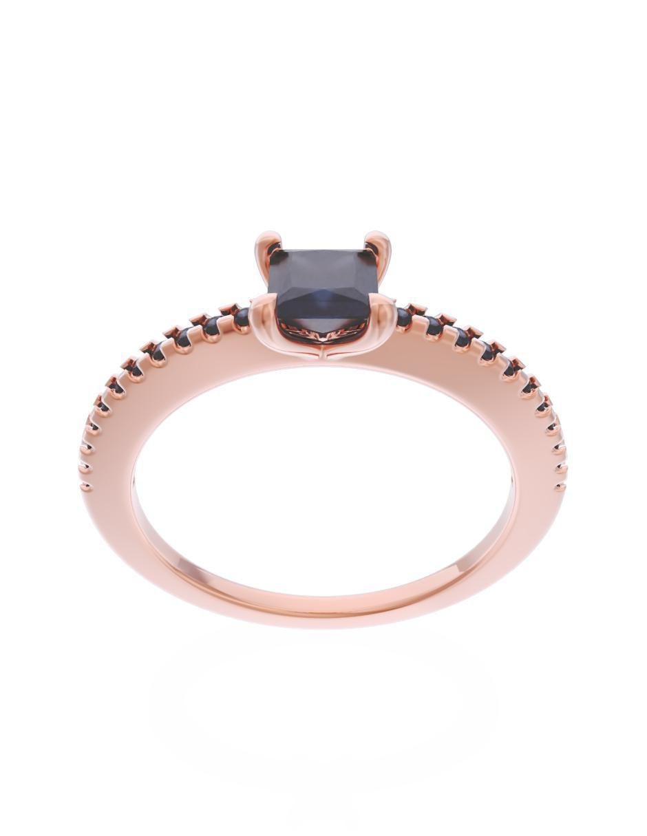 Anillo de compromiso 10 k Eternidad 2