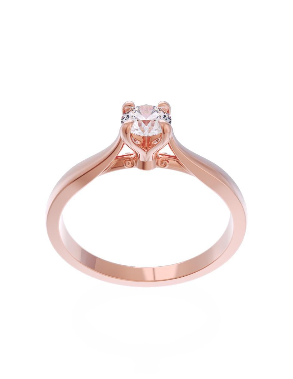 Anillo de compromiso 10 k Eternidad 2