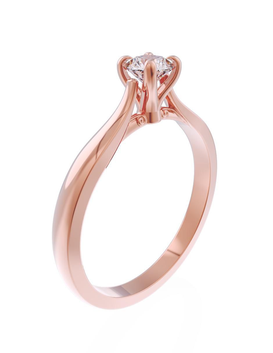 Anillo de compromiso 10 k Eternidad 3