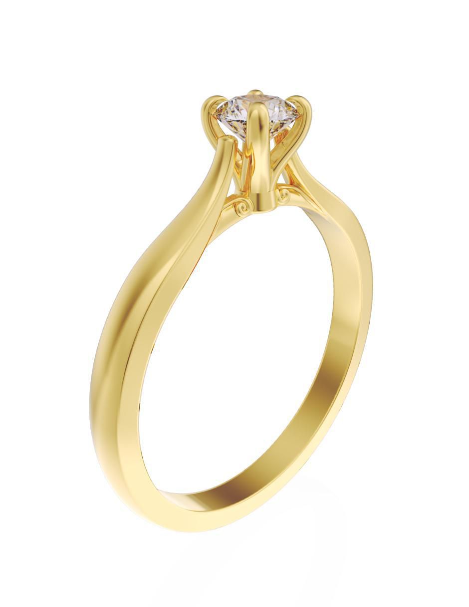 Anillo de compromiso 10 k Eternidad 3