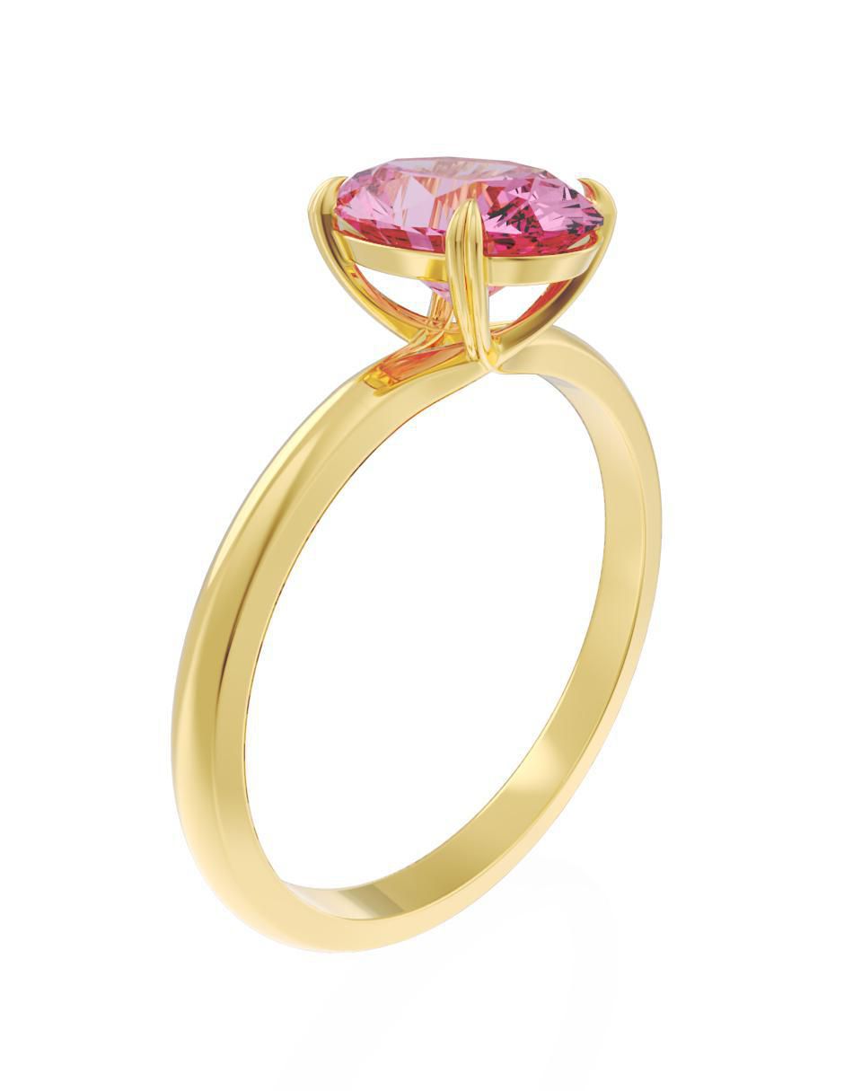 Anillo de compromiso 10 k Eternidad 3