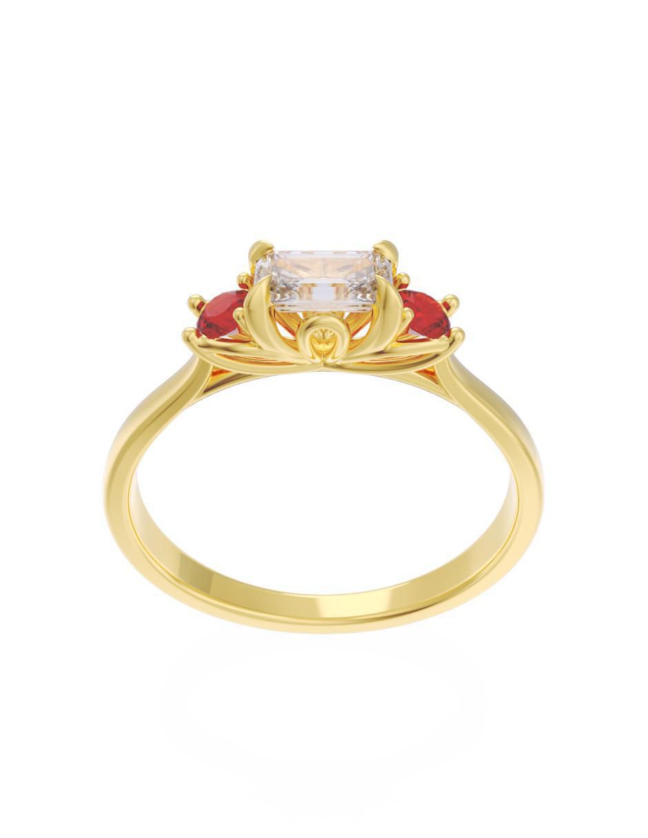 Anillo de compromiso 10 k Eternidad 2025 3