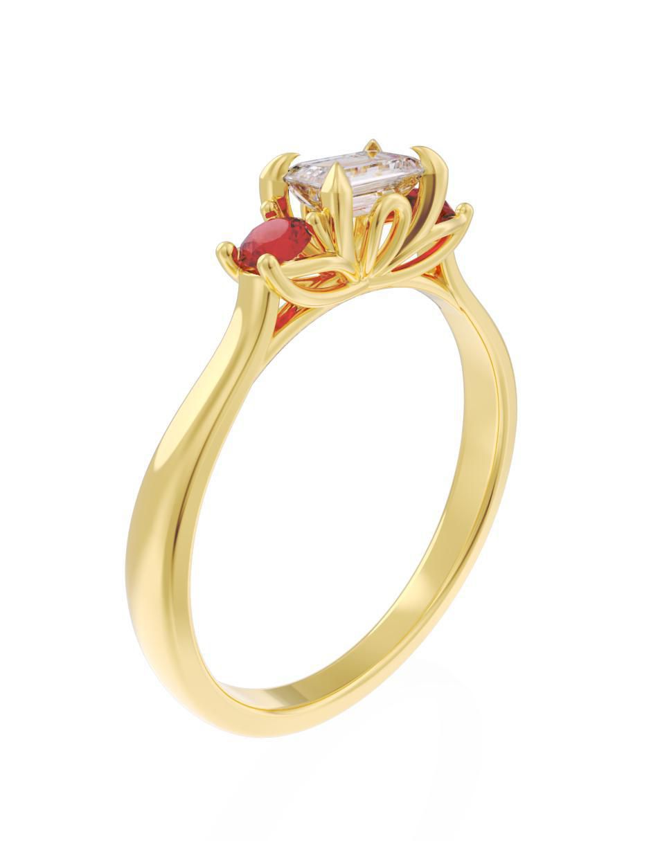 Anillo de compromiso 10 k Eternidad 2025 2