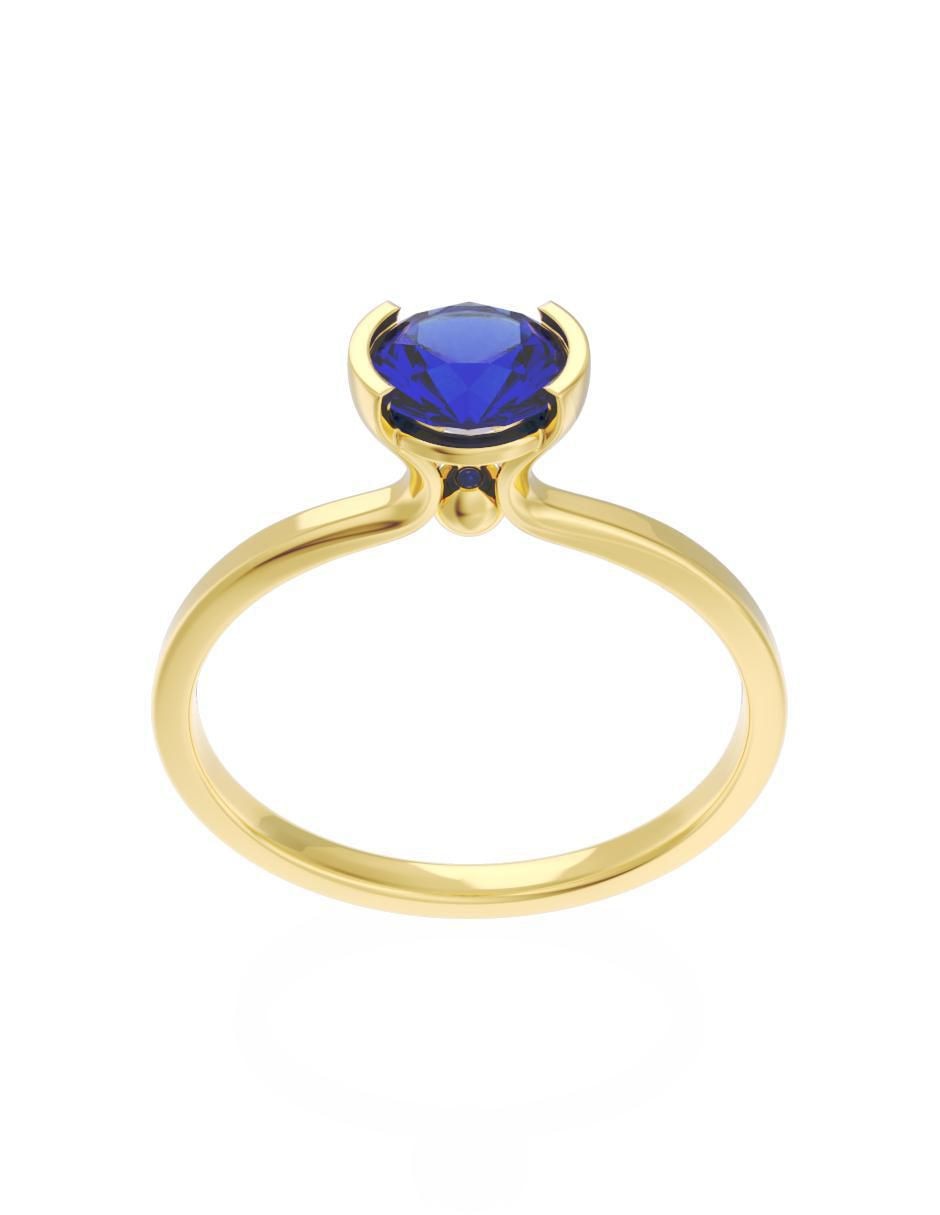Anillo de compromiso 10 k Eternidad 3