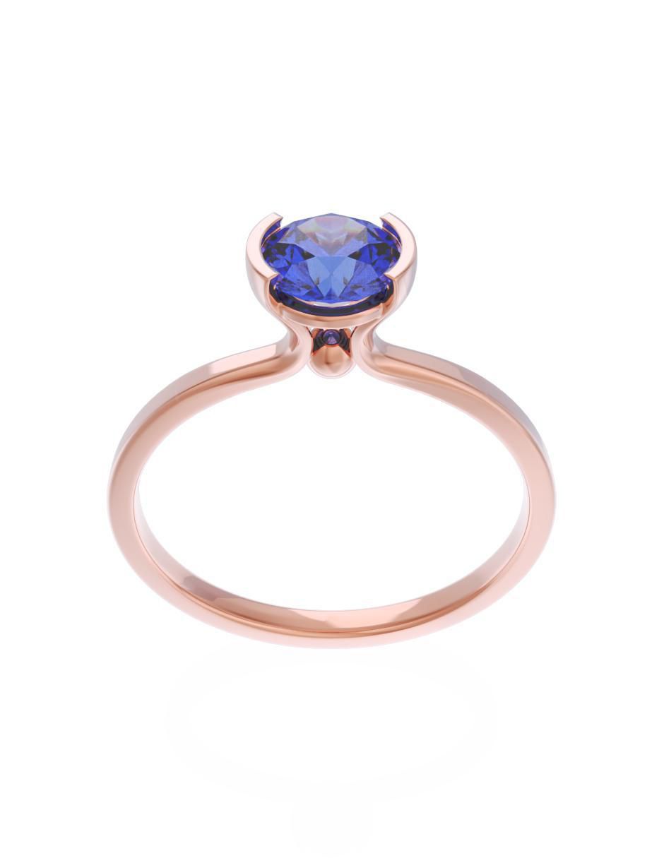 Anillo de compromiso 10 k Eternidad 2