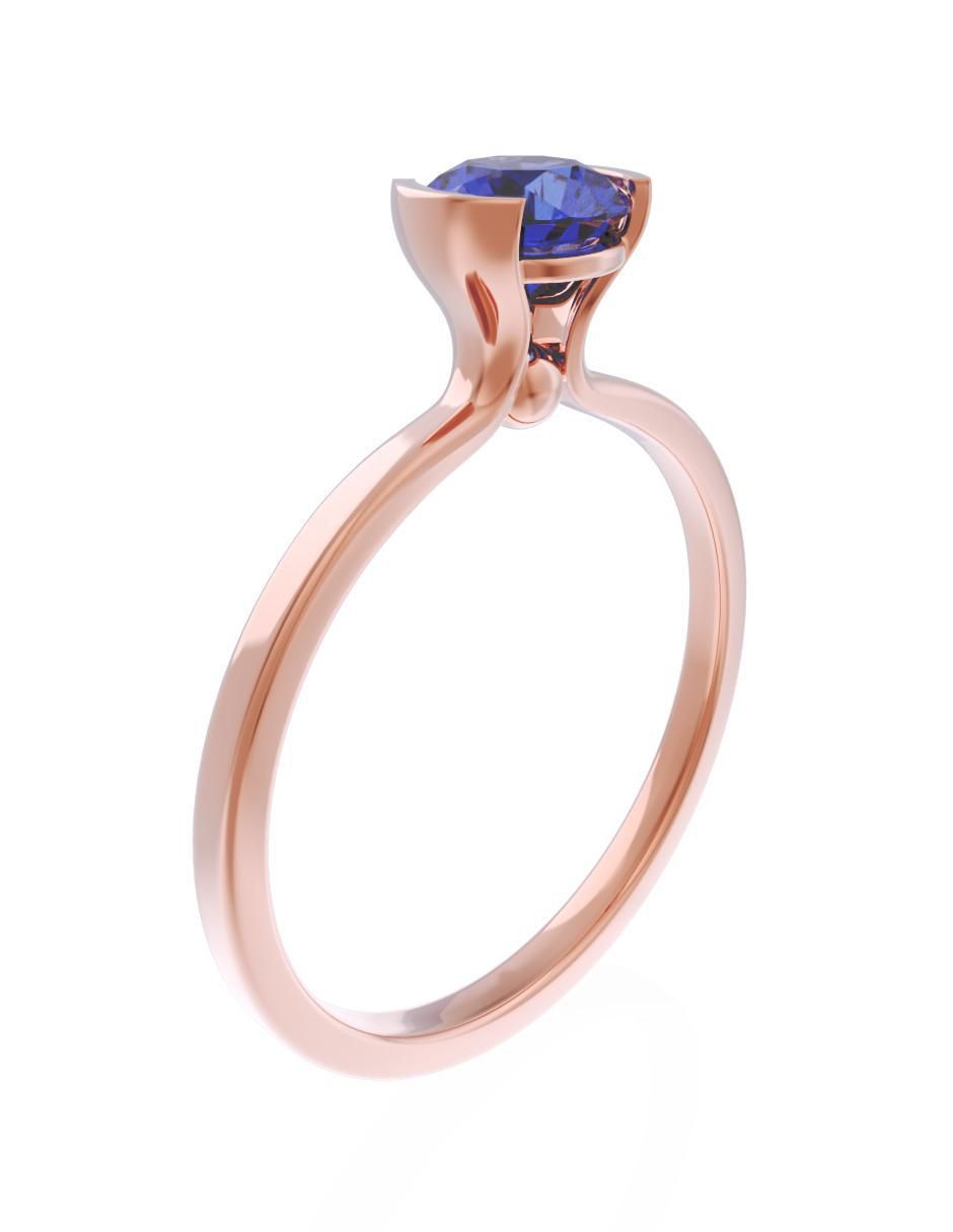 Anillo de compromiso 10 k Eternidad 3