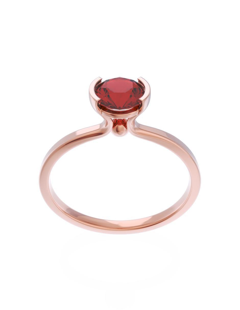 Anillo de compromiso 10 k Eternidad 2