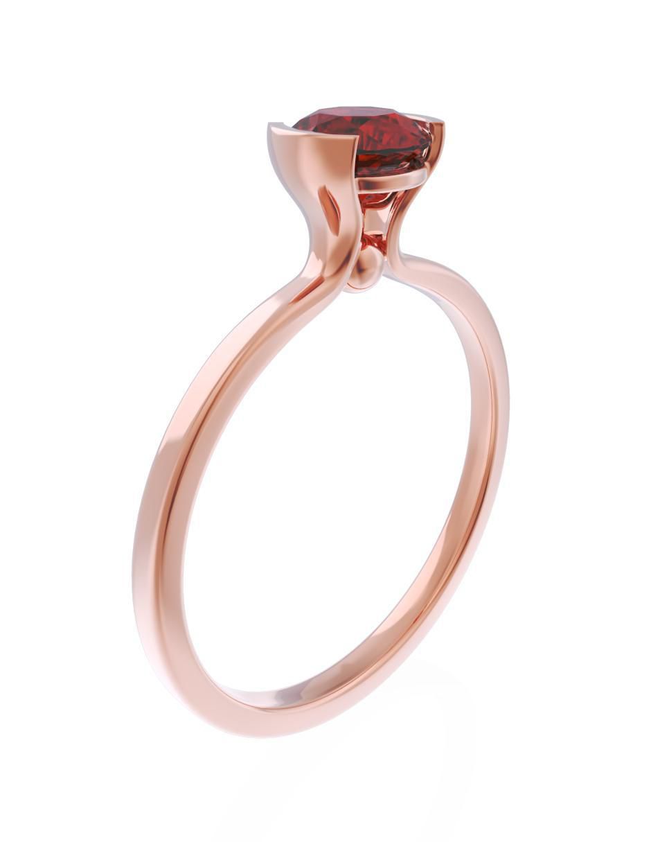 Anillo de compromiso 10 k Eternidad 3