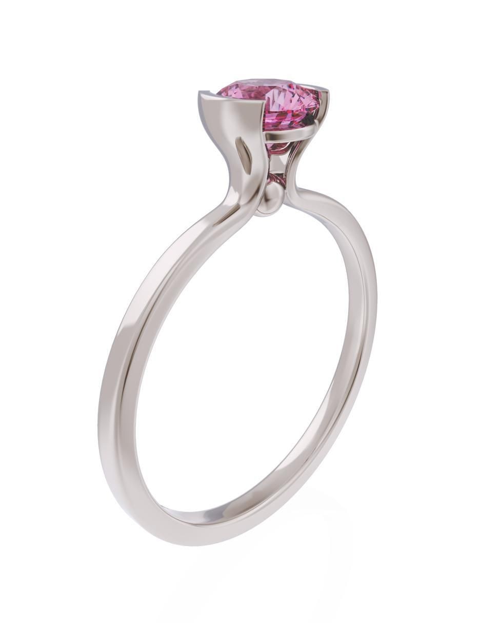 Anillo de compromiso 10 k Eternidad 3