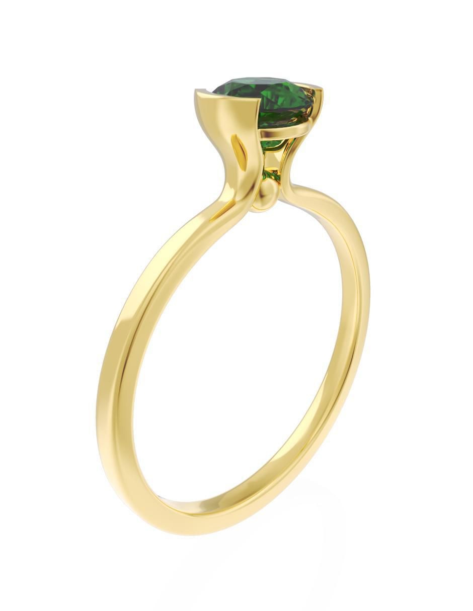 Anillo de compromiso 10 k Eternidad 3