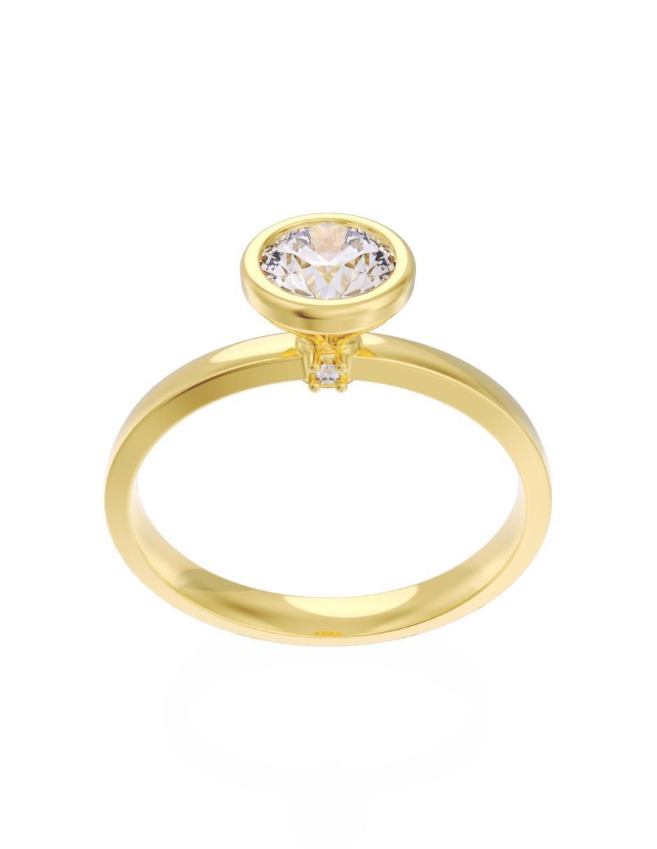 Anillo de compromiso 10 k Eternidad 3