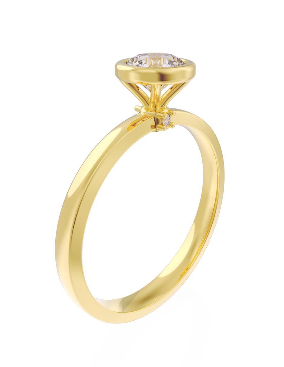 Anillo de compromiso 10 k Eternidad 2
