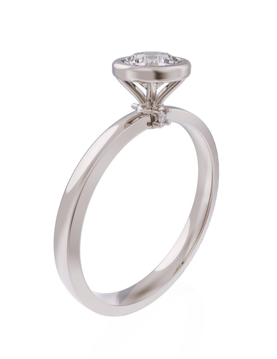 Anillo de compromiso 10 k Eternidad 3