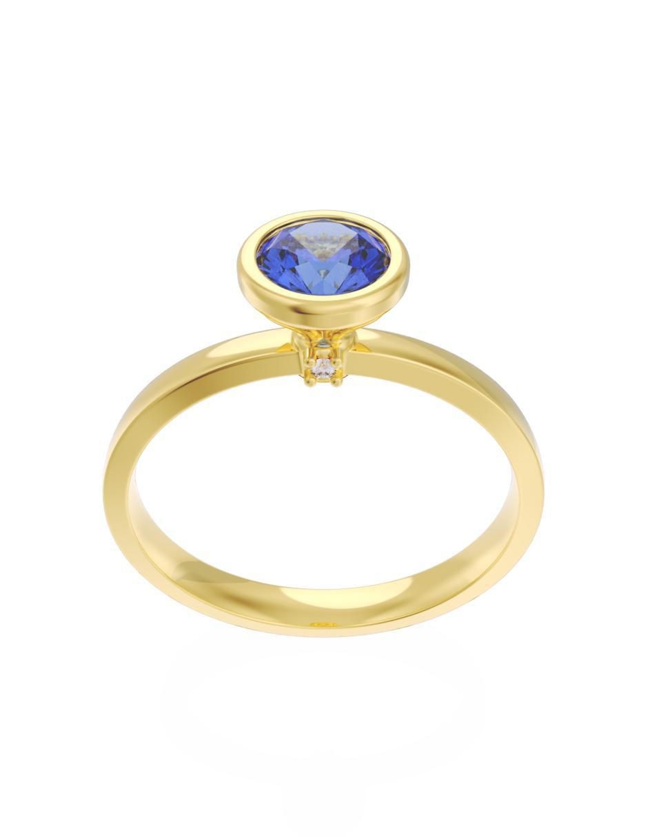 Anillo de compromiso 10 k Eternidad 2