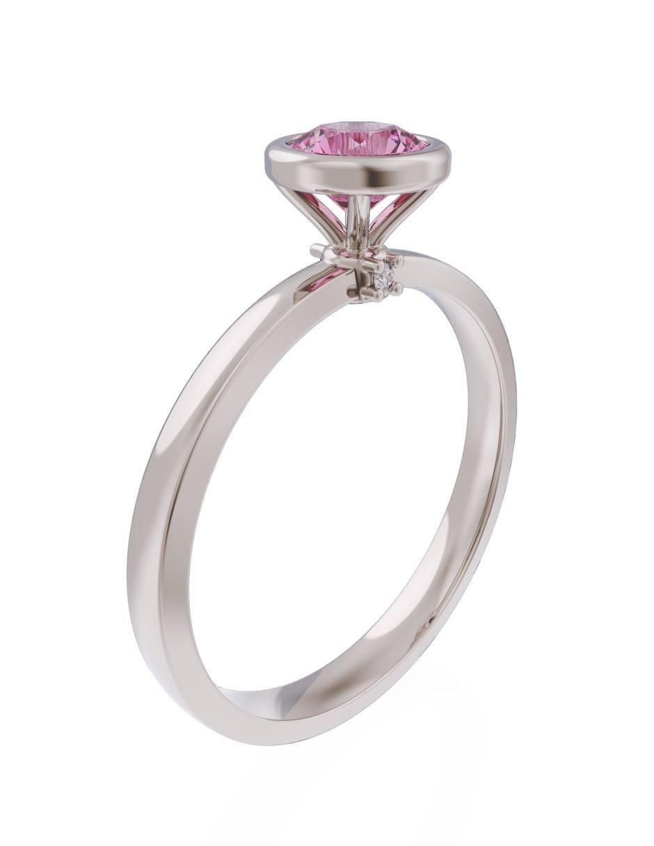 Anillo de compromiso 10 k Eternidad 3