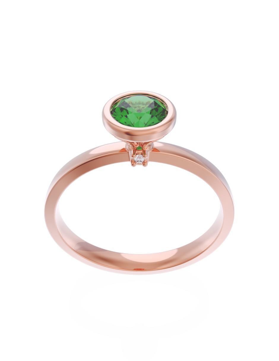 Anillo de compromiso 10 k Eternidad 2
