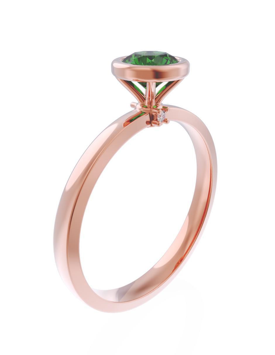 Anillo de compromiso 10 k Eternidad 3