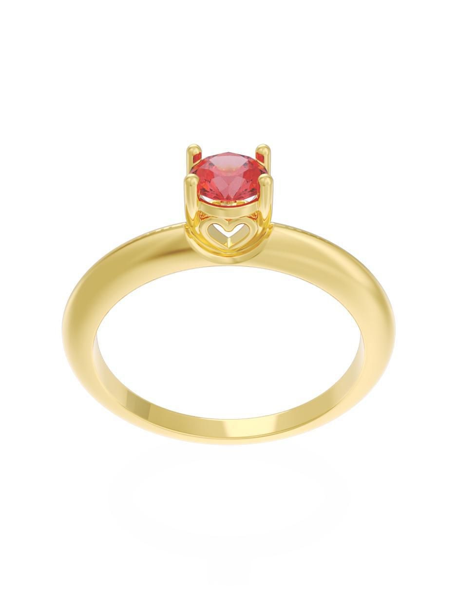 Anillo de compromiso 10 k Eternidad 3