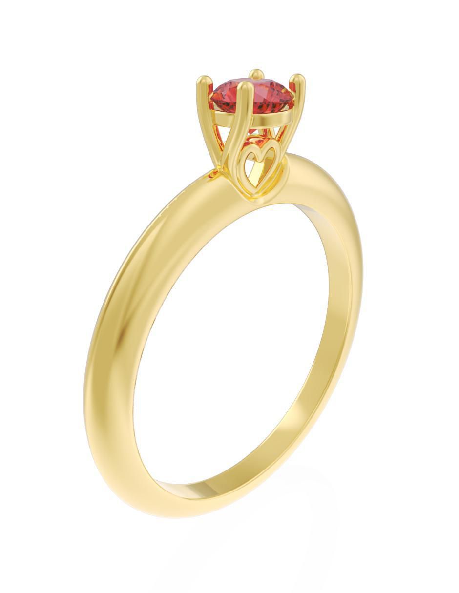 Anillo de compromiso 10 k Eternidad 2