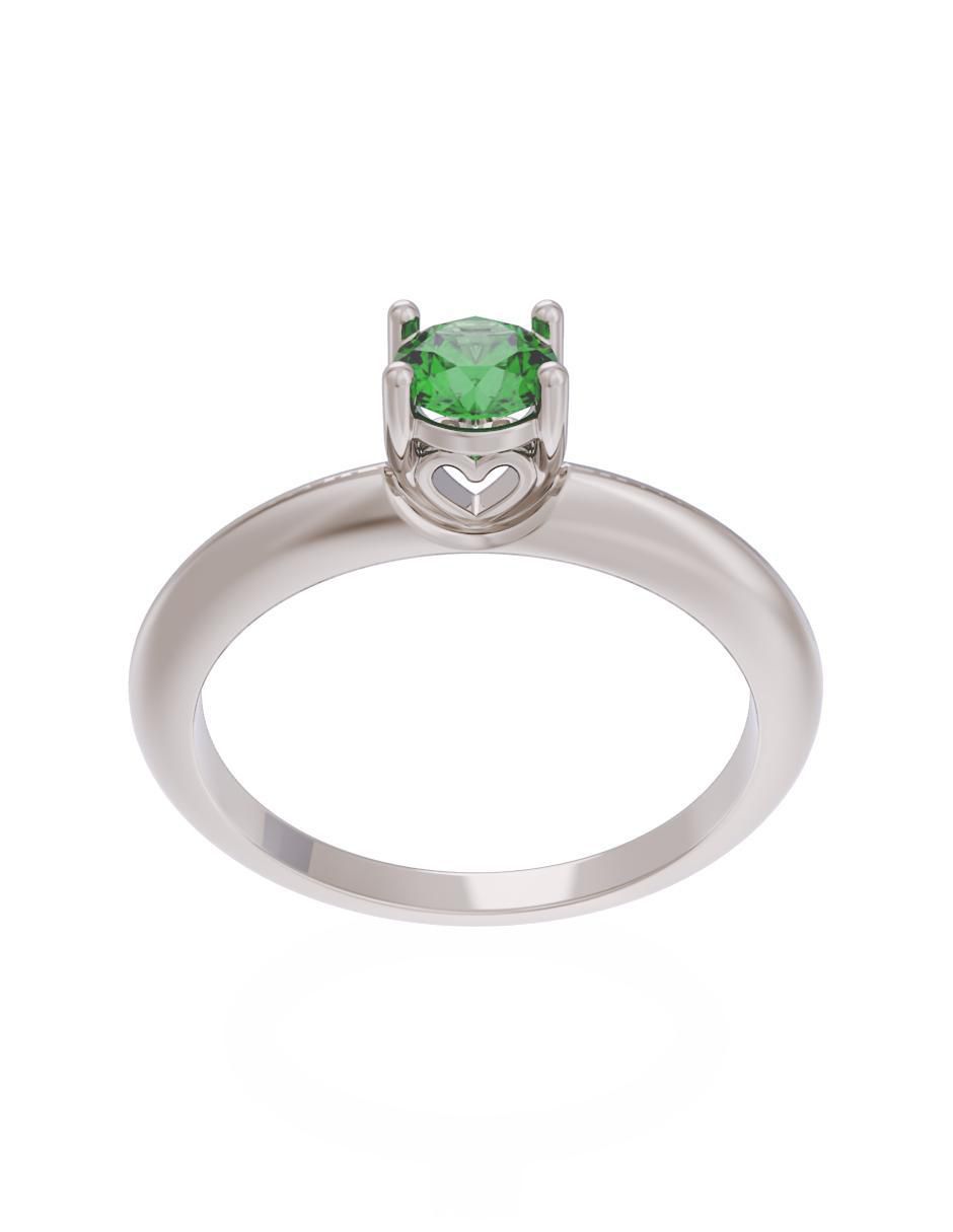 Anillo de compromiso 10 k Eternidad 3